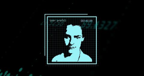 Digital Face Profiling in Cybersecurity Concept Art - Download Free Stock Images Pikwizard.com
