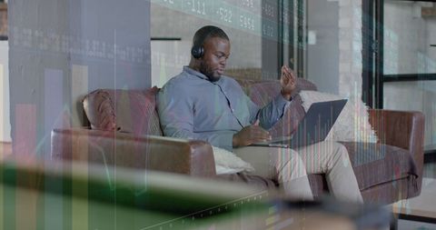 Businessman in Online Meeting, Analyzing Data Visualizations - Download Free Stock Images Pikwizard.com