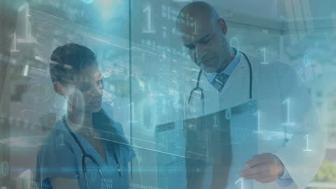 Digital Technology in Modern Healthcare with Diverse Doctors