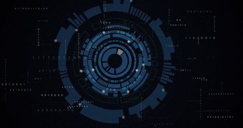 Futuristic Digital Interface with Abstract Circles - Download Free Stock Images Pikwizard.com