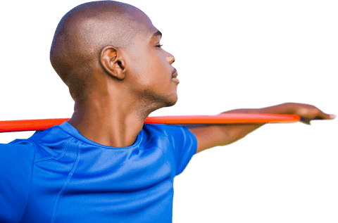 african american male javelin thrower on transparent background - Download Free Stock Videos Pikwizard.com