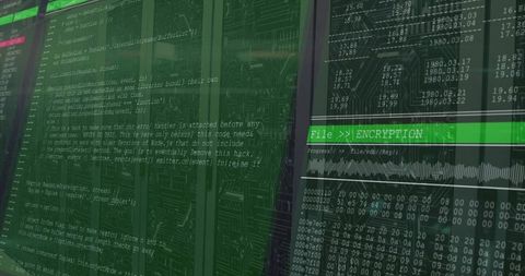 Code editor and encryption interface in data center