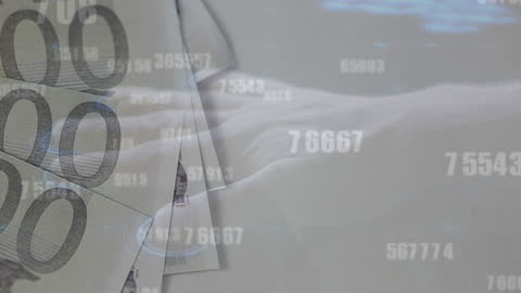 Conceptual Imagery of Data Processing with Financial Themes