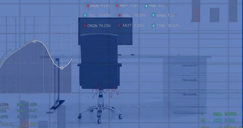 financial data visualization in office environment - Download Free Stock Images Pikwizard.com