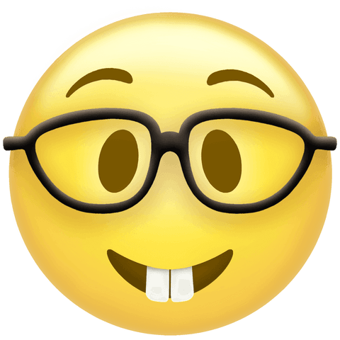 3d nerd emoji character with glasses on transparent background - Download Free Stock Videos Pikwizard.com