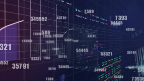 Financial Data and Statistics Digital Visualization