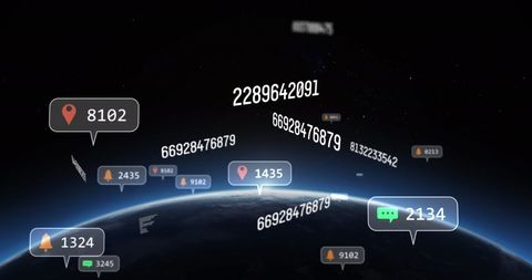 Globe with Social Media Influence and Interaction Metrics - Download Free Stock Images Pikwizard.com