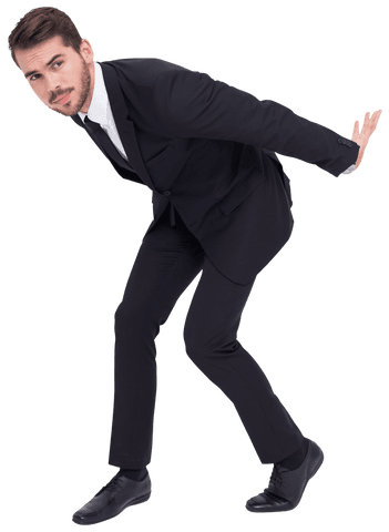 transparent businessman simulating heavy lift on white background - Download Free Stock Videos Pikwizard.com
