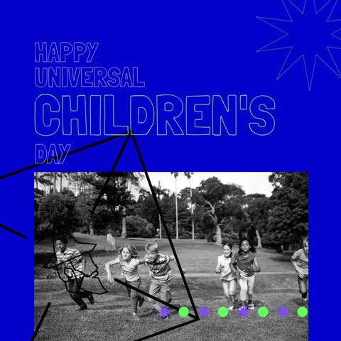 celebrating universal children's day with joyful kids playing outdoors - Download Free Stock Templates Pikwizard.com