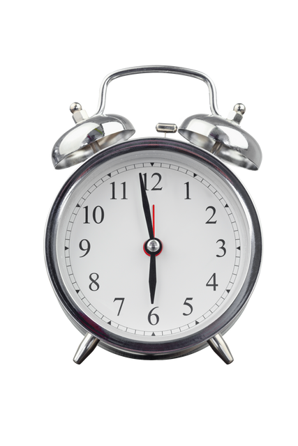 Transparent Illustration of Silver and White Alarm Clock on Transparent Background - Download Free Stock Videos Pikwizard.com