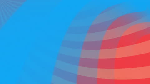 Vibrant Abstract Red and Blue Overlapping Stripes