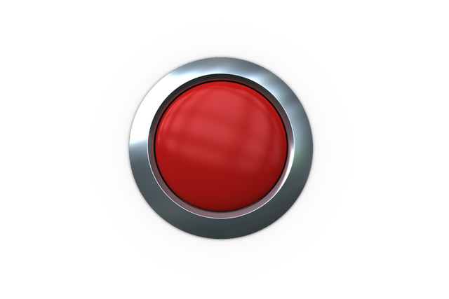 Red Button with Metallic Rim on Transparent Background - Download Free Stock Videos Pikwizard.com