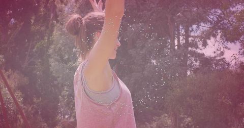 Peaceful Yoga Practice in Serene Outdoor Setting