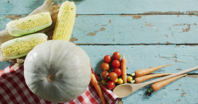 Rustic Display of Fresh Vegetables on Wooden Table - Download Free Stock Images Pikwizard.com