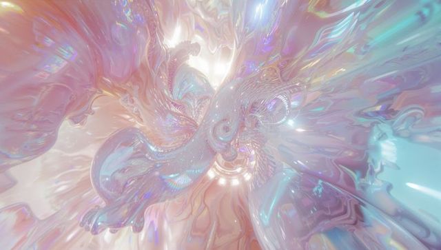 Holographic Pastel Vortex in Virtual Realm