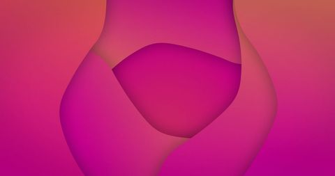Abstract Gradient Waves with Pink and Orange Hues