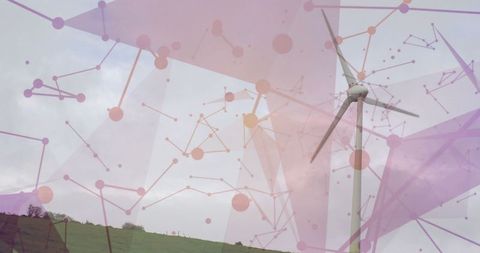 Renewable Energy Technology with Wind Turbine and Abstract Network Overlay