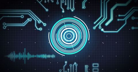 Futuristic Digital Targeting System on Grid Interface - Download Free Stock Images Pikwizard.com