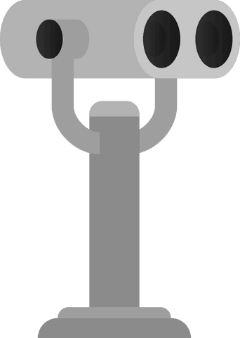 Transparent Gray Binoculars Icon for Travel and Exploration Concepts - Download Free Stock Videos Pikwizard.com