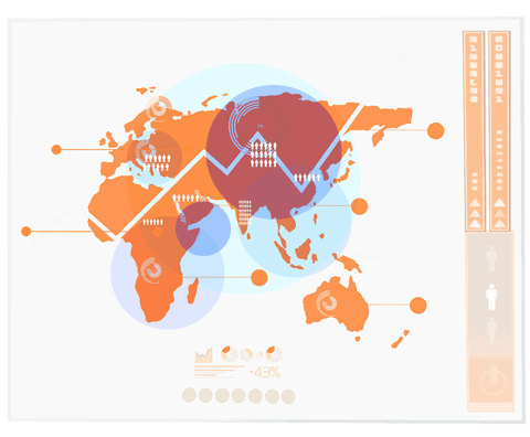 Futuristic Transparent Interface with World Map - Download Free Stock Videos Pikwizard.com