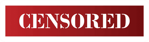 Censored Red Banner on Transparent Surface Design - Download Free Stock Videos Pikwizard.com