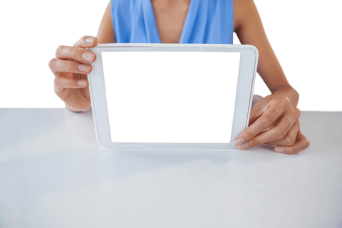 Transparent Digital Tablet Held by Businesswoman - Download Free Stock Videos Pikwizard.com