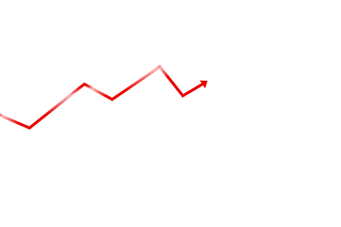 red statistics arrow icon on transparent background - Download Free Stock Videos Pikwizard.com