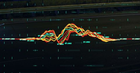 Dynamic Financial Data Over Abstract Background - Download Free Stock Images Pikwizard.com