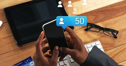 Social Media Engagement Concept over Smartphone - Download Free Stock Images Pikwizard.com