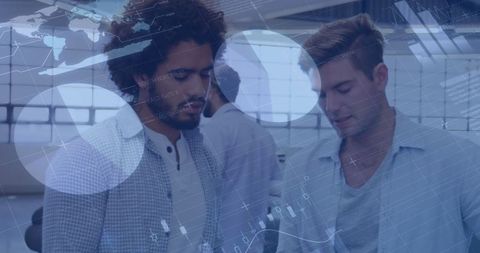 Business Professionals Collaborating on Data Analytics