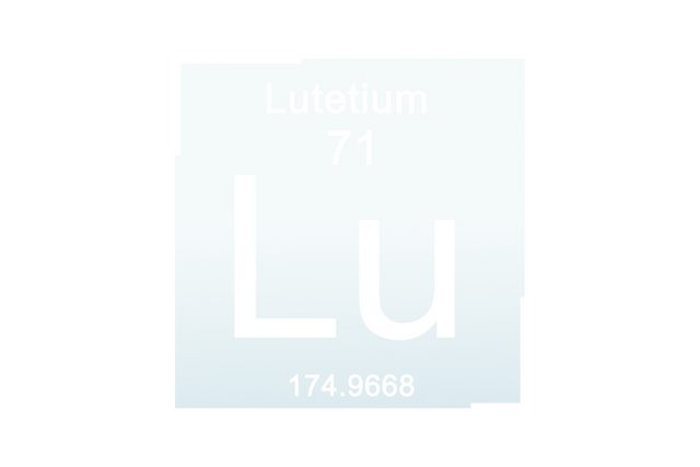 Lutetium Periodic Table Element 71 on Transparent Background - Download Free Stock Videos Pikwizard.com