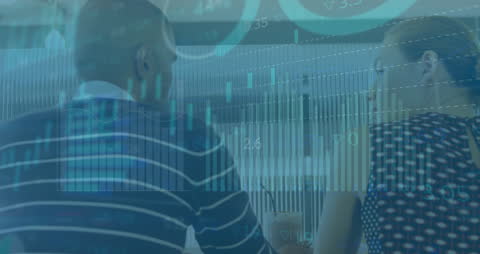 Diverse Business Team Analyzing Complex Financial Data