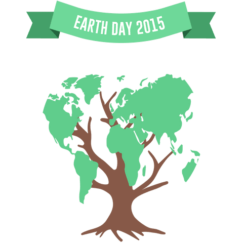 Earth Day 2015 Tree Illustration on Transparent Background - Download Free Stock Videos Pikwizard.com