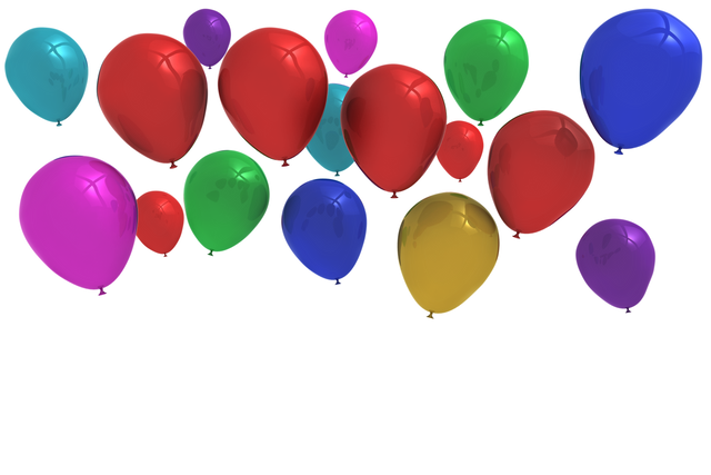 Colorful Balloons on Transparent Background Ideal for Celebrations - Download Free Stock Videos Pikwizard.com