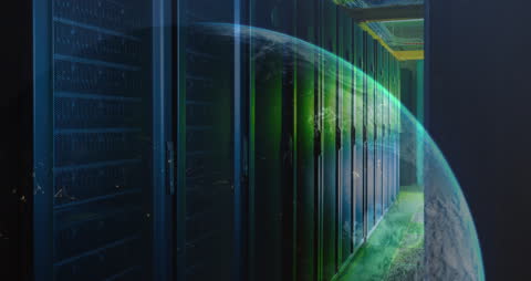 Global Network Concept with Digital Earth and Data Center