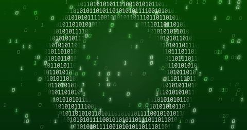 Abstract Green Binary Code Circle Background - Download Free Stock Images Pikwizard.com