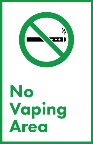 Transparent No Vaping Area Sign with Green Frame - Download Free Stock Videos Pikwizard.com