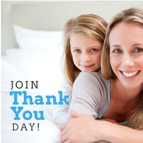 smiling mother and daughter celebrating thank you day - Download Free Stock Templates Pikwizard.com