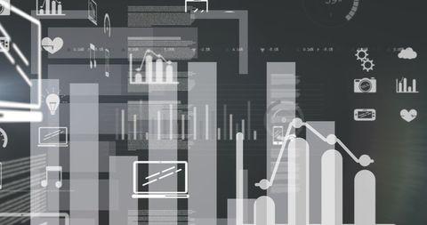 Abstract Digital Data Processing and Analytics Interface - Download Free Stock Images Pikwizard.com