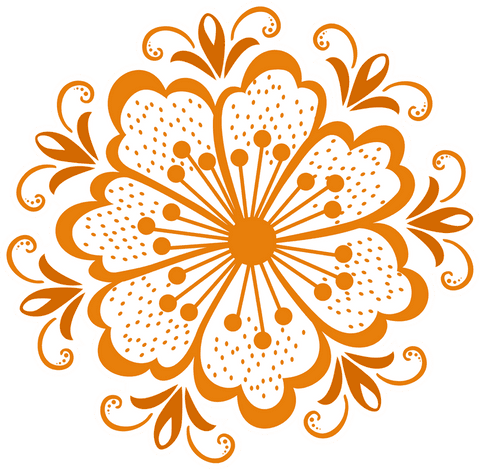 ornamental floral motif with delicate swirling vines on transparent background - Download Free Stock Videos Pikwizard.com