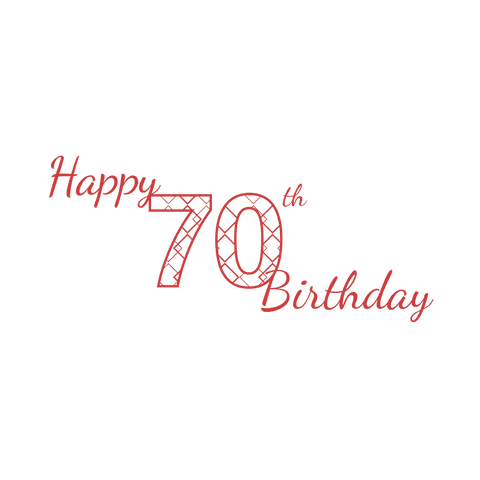 Happy 70th Birthday Text on Transparent Background - Download Free Stock Videos Pikwizard.com