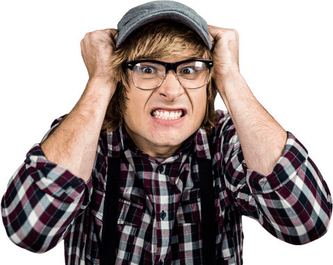 transparent hipster frustration focused tense expression - Download Free Stock Videos Pikwizard.com