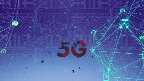 5G Technology Digital Network with Virtual Connections