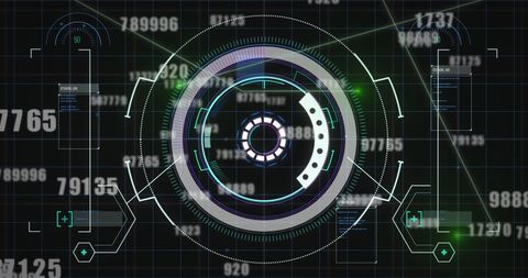 Futuristic Data Scan Interface with Digital Elements - Download Free Stock Images Pikwizard.com