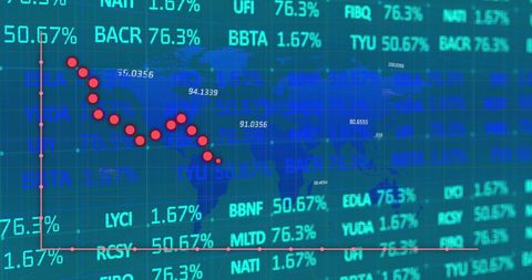 Digital Visualization of Global Financial Data Trends - Download Free Stock Images Pikwizard.com