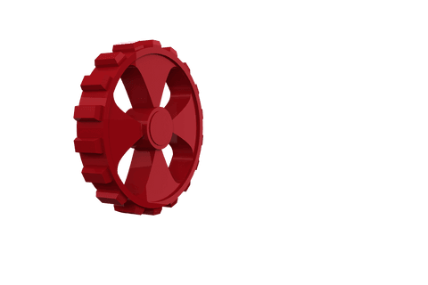 transparent red mechanical gear with cogs close-up - Download Free Stock Videos Pikwizard.com