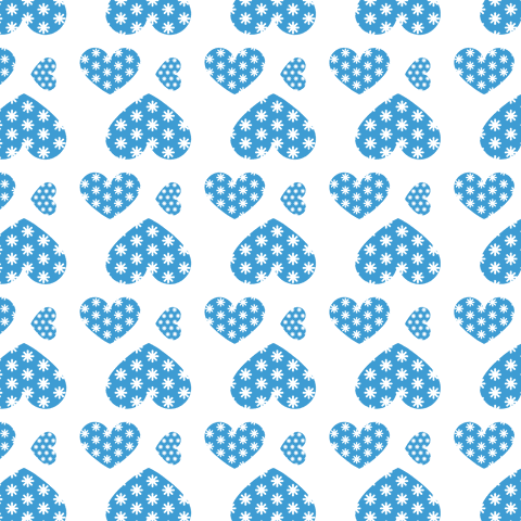 Seamless Blue Heart Pattern on Transparent Background Vector - Download Free Stock Videos Pikwizard.com