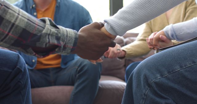 Diverse People Holding Hands in Unity Circle, Close-Up - Download Free Stock Images Pikwizard.com