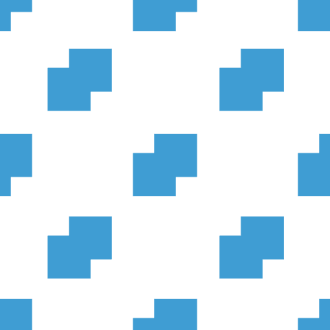 Blue Pixelated Pattern with Transparent Background Vector