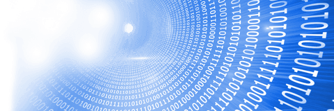 Transparent Tunnel of Binary Code on Blue Background - Download Free Stock Videos Pikwizard.com